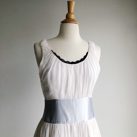 CHLOE | Silk Crepe Scoop Neck Dress | 4 - Picture 4 of 7